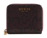 GUESS Laurel SLG Small Zip Around Wallet Plum