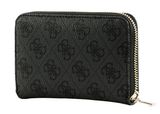 GUESS Laurel SLG Medium Zip Around Wallet Coal Logo GUESS Laurel SLG Medium Zip Around Wallet Coal Logo