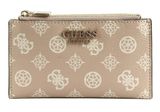 GUESS Laurel SLG Double Zip Coin Purse Light Rose Logo GUESS Laurel SLG Double Zip Coin Purse Light Rose Logo
