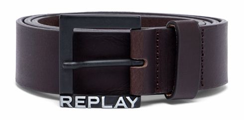 REPLAY Leather Belt W90 Brown Three