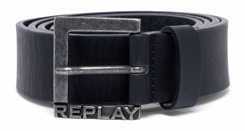 REPLAY Leather Belt W85 Black