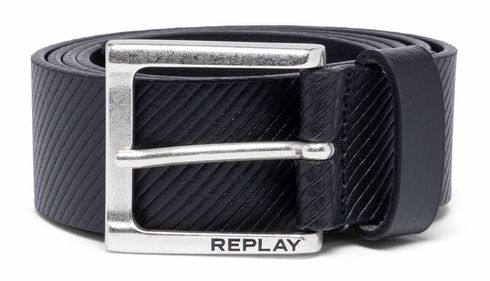 REPLAY Leather Belt W95 Black