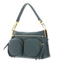 COCCINELLE Hyle Handbag Grained Leather Kale Green COCCINELLE Hyle Handbag Grained Leather Kale Green