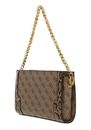 GUESS Ajiona Triple Compartment Crossbody Bag Latte Logo / Latte