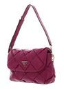 GUESS Zaina Flap Shoulder Bag Boysenberry