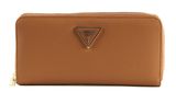 GUESS Meridian SLG Large Zip Around Wallet Cognac GUESS Meridian SLG Large Zip Around Wallet Cognac
