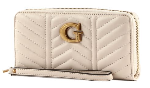 GUESS Lovide SLG Large Zip Around Wallet Stone