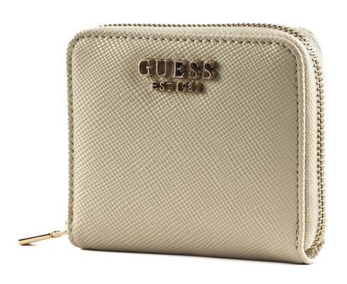 GUESS Laurel SLG Small Zip Around Wallet Stone