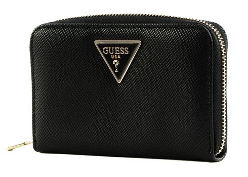 GUESS Laurel SLG Medium Zip Around Wallet Black