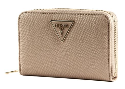 GUESS Laurel SLG Medium Zip Around Wallet Rosewood