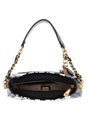 GUESS Abey Small Hobo Bag Black / White GUESS Abey Small Hobo Bag Black / White