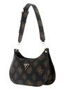 GUESS Meridian Mini Top Shoulder Bag Mocha Logo GUESS Meridian Mini Top Shoulder Bag Mocha Logo