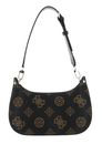 GUESS Meridian Mini Top Shoulder Bag Mocha Logo GUESS Meridian Mini Top Shoulder Bag Mocha Logo
