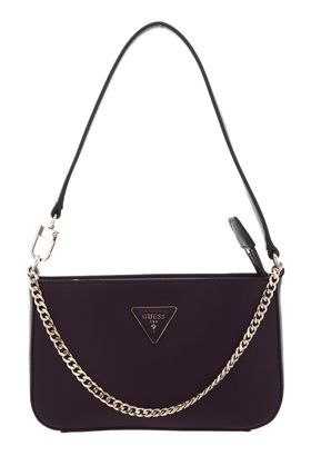 GUESS Brynlee Mini Top Zip Shoulder Bag Plum