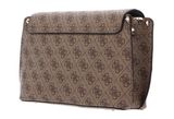 GUESS Meridian Flap Crossbody Bag Latte Logo
