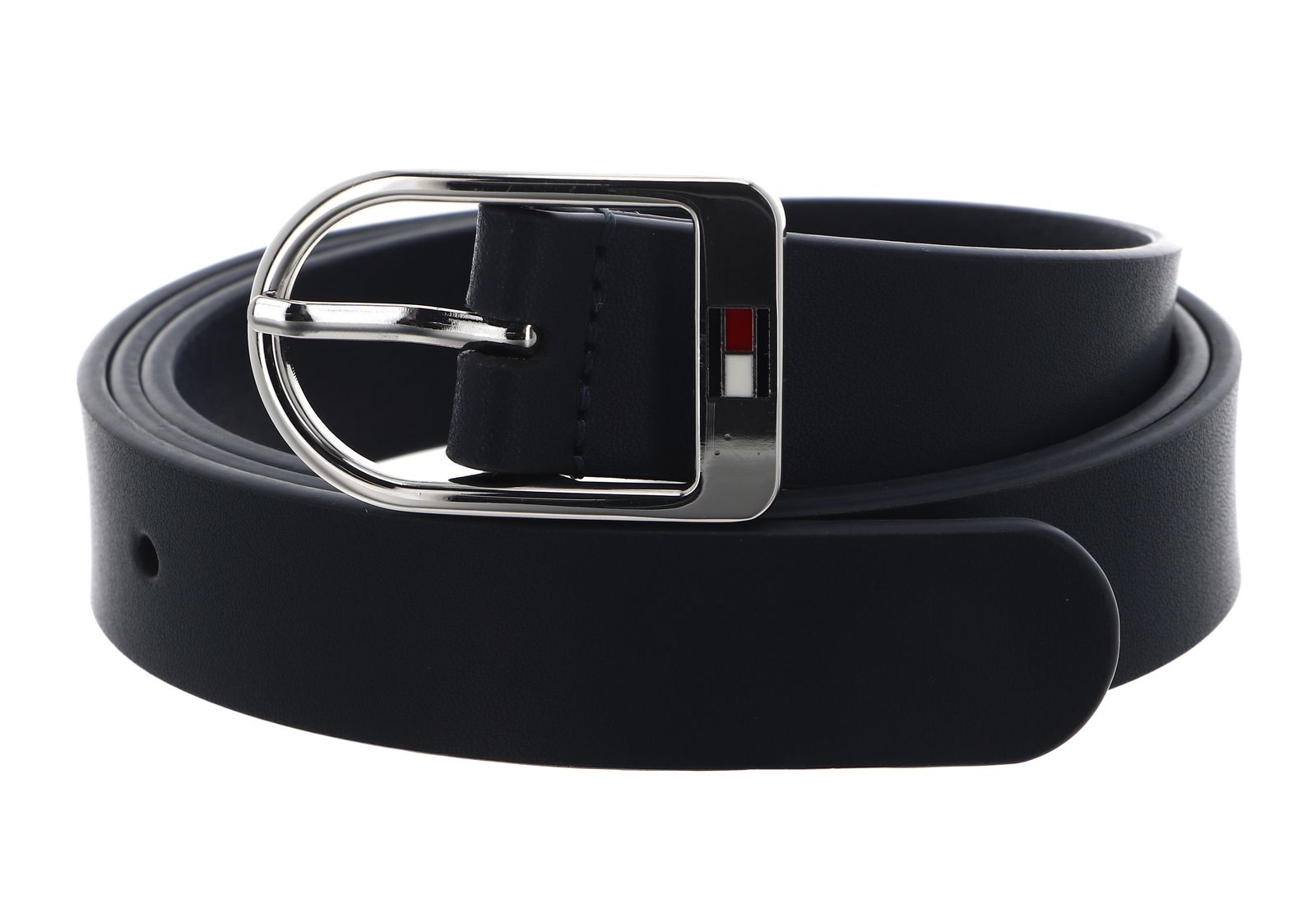TOMMY HILFIGER Essential Flag Silver 2.5 Belt W70 Space Blue | Buy 