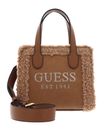 GUESS Silvana Two Compartment Mini Tote Cognac