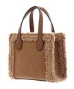 GUESS Silvana Two Compartment Mini Tote Cognac