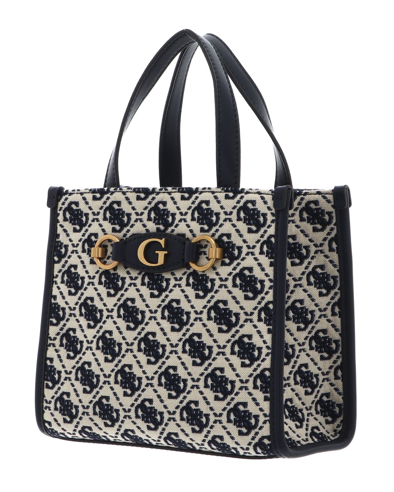 GUESS handbag Izzy Two Compartment Mini Tote Navy Logo | Buy bags ...