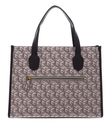 GUESS Silvana Two Compartment Tote Espresso Logo