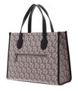 GUESS Silvana Two Compartment Tote Espresso Logo