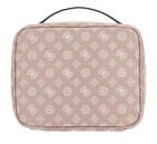 GUESS Wilder Travel Cosmetic Organizer Case Light Rose Logo GUESS Wilder Travel Cosmetic Organizer Case Light Rose Logo