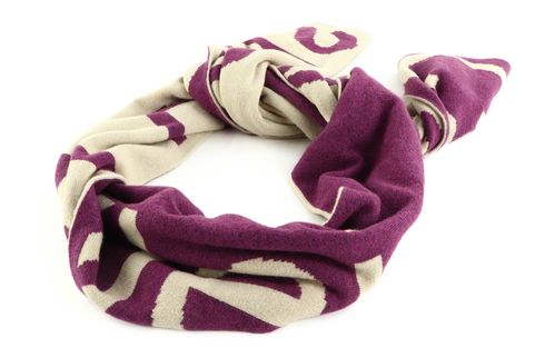 Calvin Klein Logo Scarf Amaranth