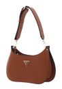 GUESS Meridian Mini Top Zip Shoulder Bag Cognac