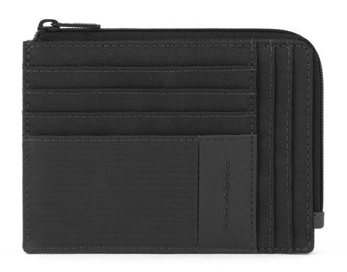 PIQUADRO Pulse Zipper Coin Pouch RFID Black