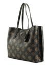 GUESS Meridian Girlfriend Tote Mocha Logo