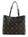 GUESS Meridian Girlfriend Tote Mocha Logo