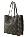 GUESS Meridian Girlfriend Tote Mocha Logo