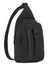 PIQUADRO Pulse Mono Sling Bag Black PIQUADRO Pulse Mono Sling Bag Black
