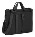 PIQUADRO Pulse Expandable Slim Briefcase Black PIQUADRO Pulse Expandable Slim Briefcase Black