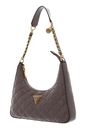 GUESS Giully Top Zip Shoulder Bag Dark Taupe GUESS Giully Top Zip Shoulder Bag Dark Taupe