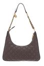 GUESS Giully Top Zip Shoulder Bag Dark Taupe GUESS Giully Top Zip Shoulder Bag Dark Taupe