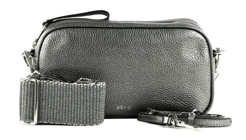 abro Leather Shimmer Crossbody Bag Tina L Anthracite