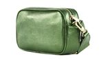 abro Leather Shimmer Crossbody Bag Tina L Green