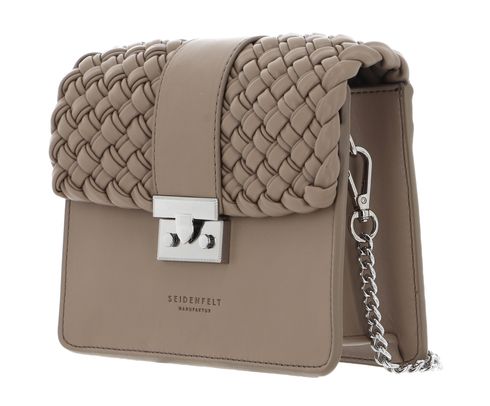 SEIDENFELT MANUFAKTUR Umhängetasche Woven Roros Powder Taupe