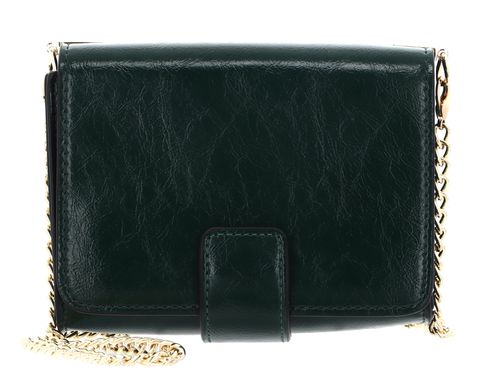 SEIDENFELT MANUFAKTUR Sokna Crossbody Bag Malachite Green / Gold