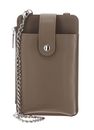 SEIDENFELT MANUFAKTUR Medja Cellphone Bag Structure Powder Taupe
