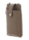 SEIDENFELT MANUFAKTUR Medja Cellphone Bag Structure Powder Taupe