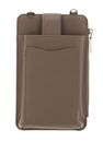 SEIDENFELT MANUFAKTUR Medja Cellphone Bag Structure Powder Taupe