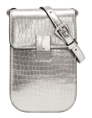 LIEBESKIND BERLIN Viktoria Metallic Reptile Mobile Pouch Mirror