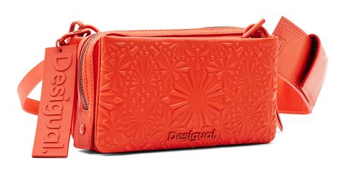 Desigual Women's Fabric Shoulder Bag – Orange, Crossbody & Hand Carry, Detachable Strap - View #4