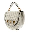GUESS Izzy Flap Saddle Bag Dove Logo GUESS Izzy Flap Saddle Bag Dove Logo