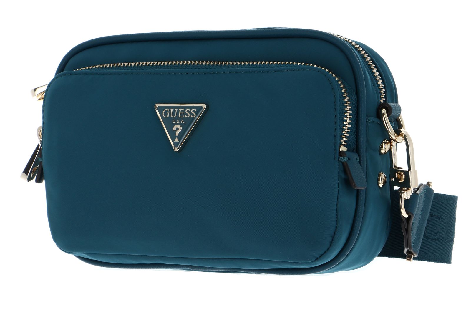 GUESS Umhängetasche Eco Gemma Mini Crossbody Camera Bag Teal modeherz
