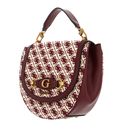GUESS Izzy Flap Saddle Bag Merlot Logo GUESS Izzy Flap Saddle Bag Merlot Logo