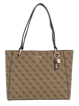 GUESS Noelle Noel Tote Latte Logo / Brown