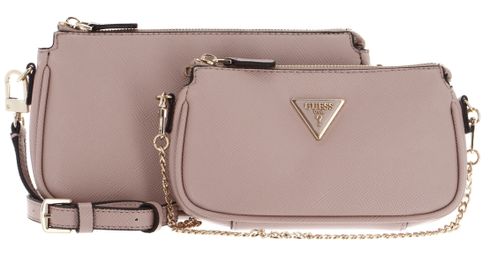 GUESS Noelle Double Pouch Crossbody Rosewood